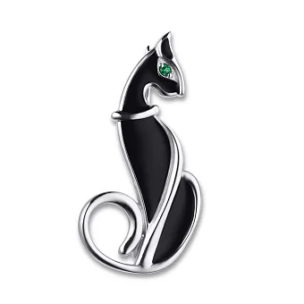 Срібна брошка Trendy Style з емаллю (арт. 7505/7118реч)