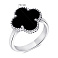 Серебряное кольцо с ониксом (арт. 7501/6566/15о) – изображение 2