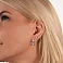 Серьги-кольца из белого золота (арт. 108746/15б) – изображение 2