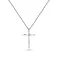 Колье из белого золота с крестиком и с бриллиантами (арт. Ц011377б) – изображение 1