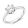 Серебряное кольцо с фианитом (арт. 7501/3025) – изображение 1