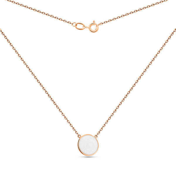 Золоте кольє Лýна з емаллю (арт. 361257еп) – зображення 2