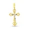 Золотий натільний хрестик з розп'яттям (арт. 500550ж) – зображення 1