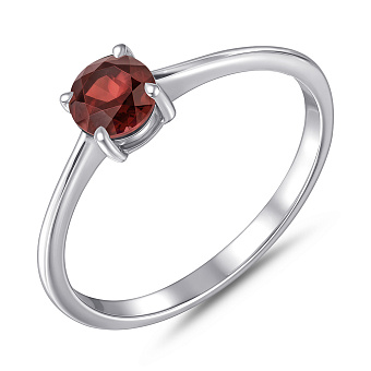 Серебряное кольцо з гранатом (арт. 7501/2181439Г)