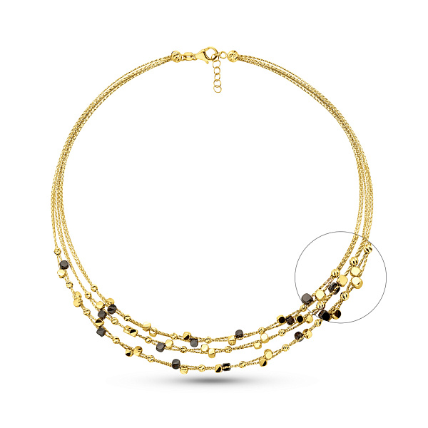 Колье из желтого золота Francelli (арт. 352868жч) – изображение 1