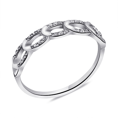 Кольцо из серебра с фианитами (арт. 7501/6611)