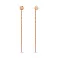 Золотые серьги-протяжки с фианитами (арт. 104980/2) – изображение 1