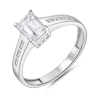 Фото Золота каблучка з фіанітами (арт. 155847б)