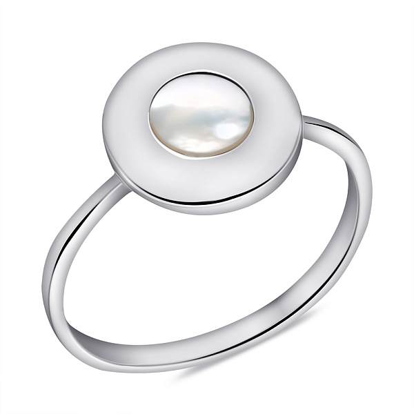 Серебряное кольцо с перламутром (арт. 7501/674пкп) – изображение 1