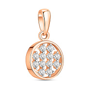 Золотая подвеска с фианитами (арт. 440485)