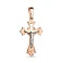 Золотой крестик с распятием "Спаси и сохрани" (арт. 501405) – изображение 1