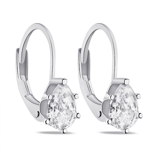 Серебряные серьги с фианитами (арт. 7502/9070) – изображение 1