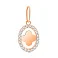 Кулон з червоного золота з фіанітами (арт. 4401011) – зображення 1