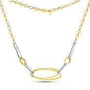 Кольє Francelli з жовтого і білого золота (арт. 352485жб)