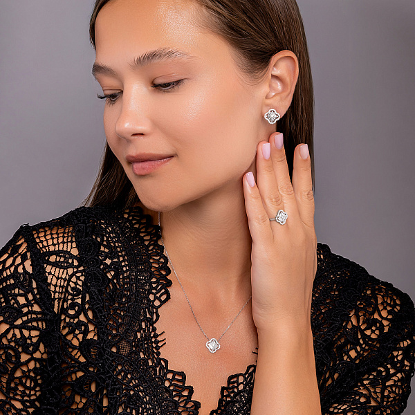 Золотое колье с бриллиантами (арт. Ц011497040б) – изображение 4