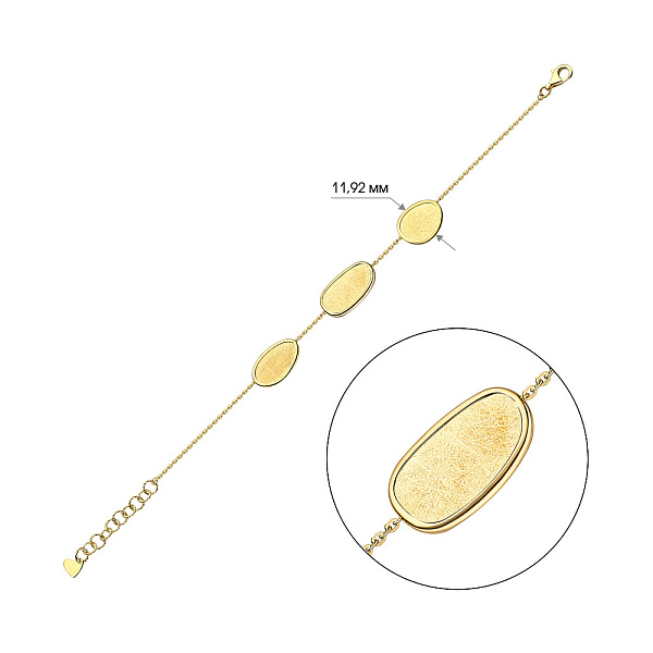 Золотой браслет Diva (арт. 324767ж) – изображение 3
