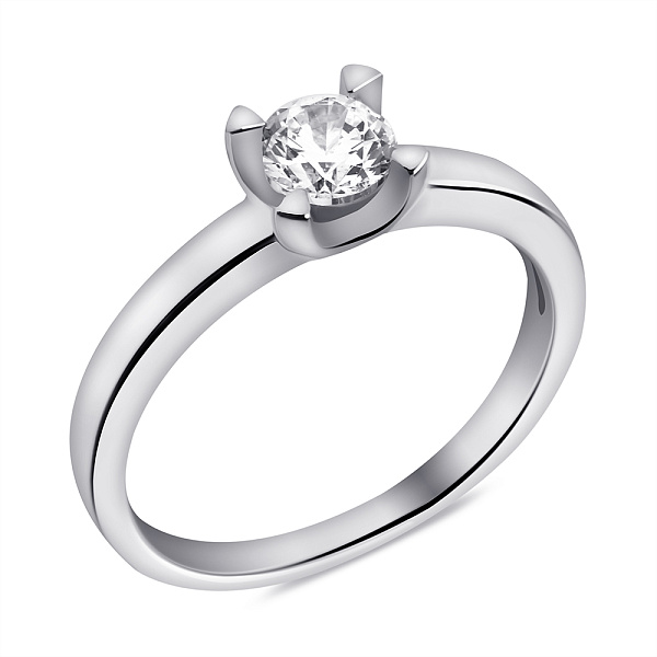 Серебряное кольцо с фианитом (арт. 7501/7031) – изображение 1