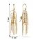 Золотые серьги Francelli с подвесками (арт. 105686ж) – изображение 5