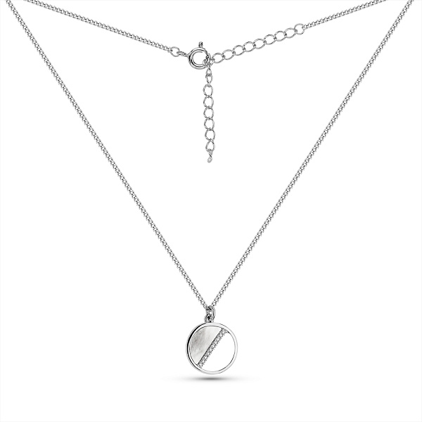 Серебряное колье с перламутром (арт. 7507/2253п) – изображение 2