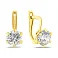 Сережки з жовтого золота з фіанітами (арт. 110138ж) – зображення 1