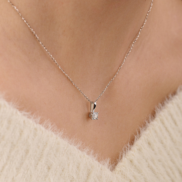 Колье золотое с бриллиантом (арт. Ц341086010б) – изображение 3