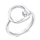 Серебряное кольцо с фианитом (арт. 7501/5741) – изображение 1