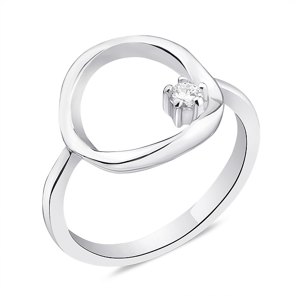 Серебряное кольцо с фианитом (арт. 7501/5741) – изображение 1