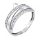 Серебряное кольцо с фианитами (арт. 7501/1376К) – изображение 2