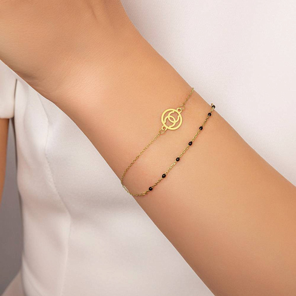 Золотой браслет с эмалью (арт. 324879/10жеч) – изображение 2