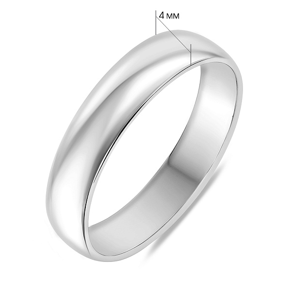 Обручальное кольцо Европейка из белого золота (арт. 239037б) – изображение 5