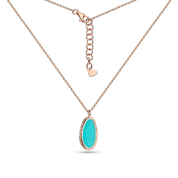 Золоте кольє з кварцом (арт. 351936Пкгм) – зображення 2