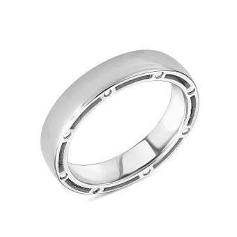 Золота каблучка в білому кольорі металу (арт. 154858б)