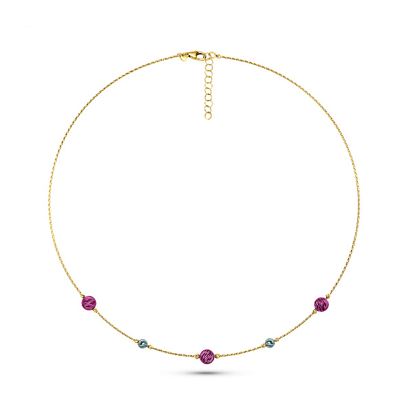 Золотое колье Francelli (арт. 352945ждмлн) – изображение 2