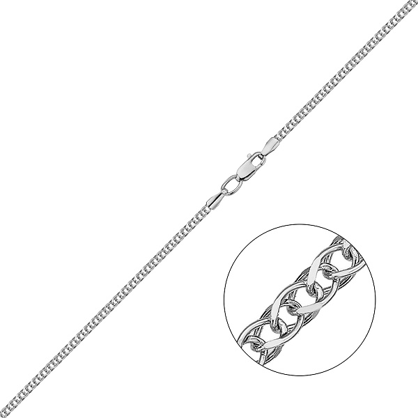 Ланцюжок з білого золота плетіння Колосок (арт. ц3012904б) – зображення 1