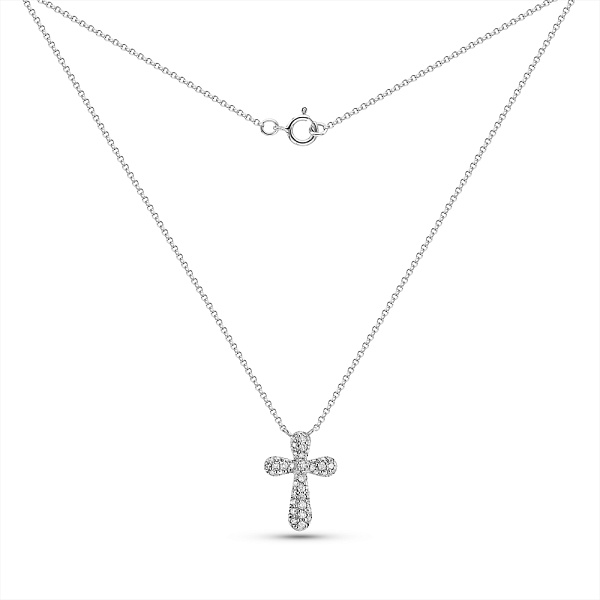 Золотое колье с бриллиантами (арт. Ц28152060б) – изображение 2