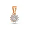 Кулон из красного золота с бриллиантами (арт. 3109883201) – изображение 1