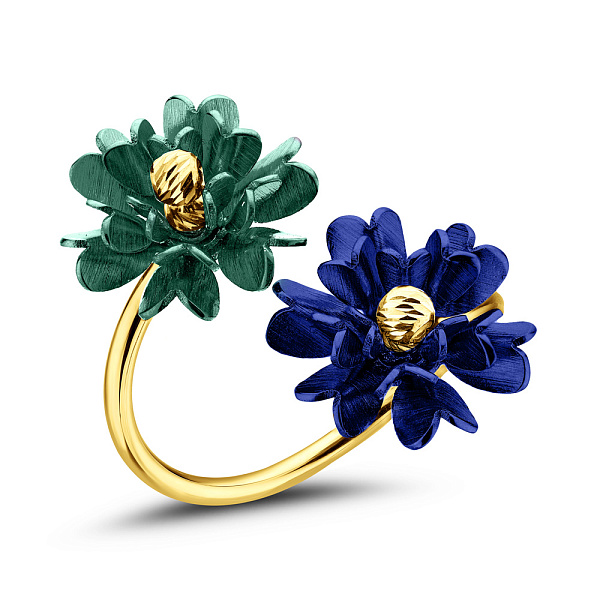 Кольцо из желтого золота Francelli (арт. 156616жзс) – изображение 1