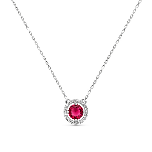 Серебряное колье с альпинитом (арт. 7507/2578ак) – изображение 1