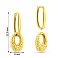 Золоті сережки-трансформери без каменів (арт. 1091965жа) – зображення 3