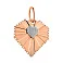 Золотая подвеска Сердечко с фианитами (арт. 4401025а) – изображение 2