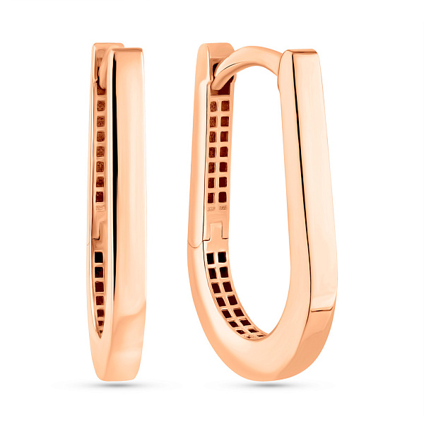 Серьги из красного золота (арт. 1091312/15) – изображение 1