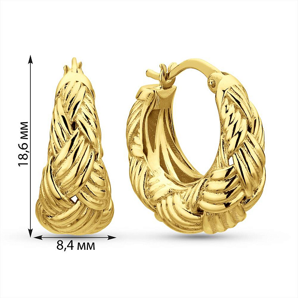 Сережки з жовтого золота (арт. 1091931ж) – зображення 4