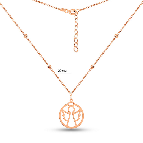 Золотое колье Ангел (арт. 352549) – изображение 5