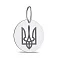 Срібний кулон Герб України-Тризуб (арт. Х440971) – зображення 1