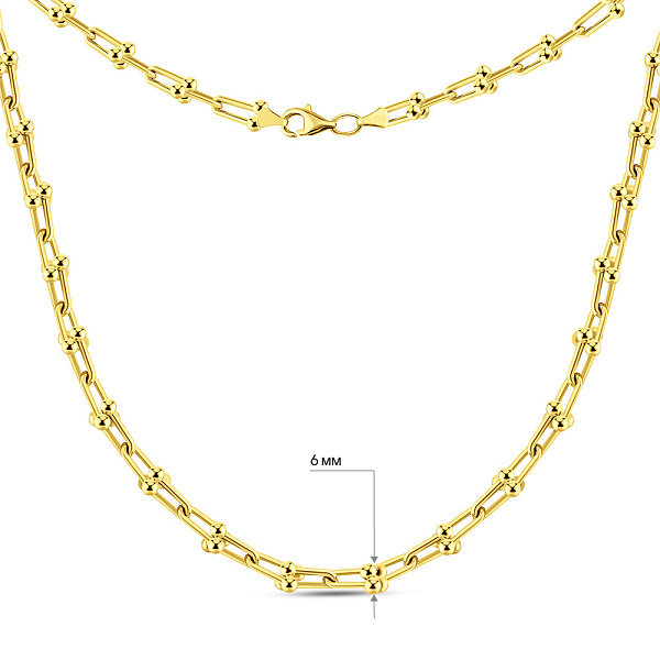 Кольє з жовтого золота (арт. 352468ж) – зображення 5