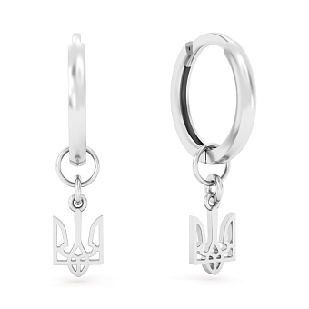 Золотые серьги Герб Украины (арт. 110034б)