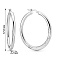 Серьги кольца из белого золота (арт. 1091615/35б) – изображение 3