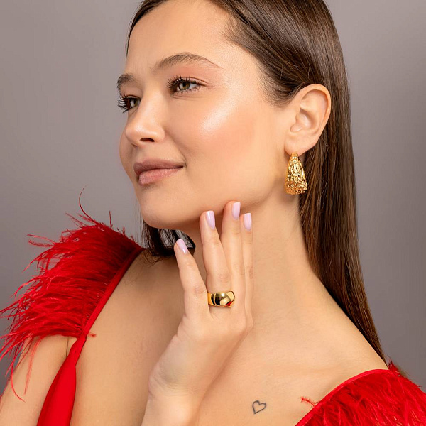 Серьги Francelli из желтого золота (арт. е1091765/30ж) – изображение 5