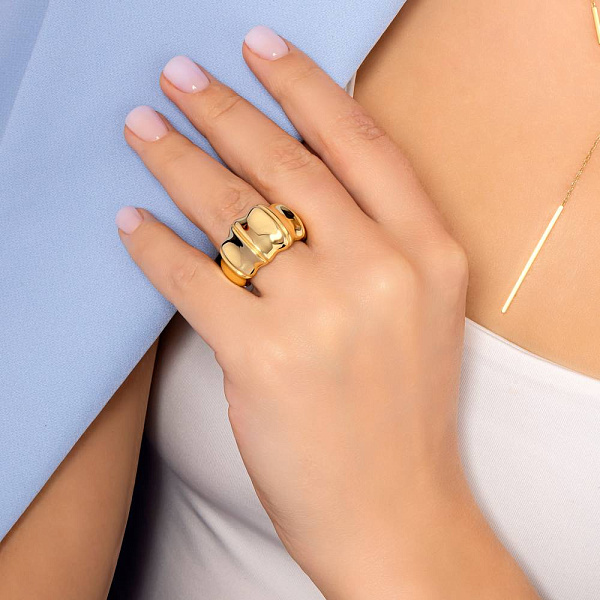 Каблучка Francelli з жовтого золота (арт. 140013ж) – зображення 2