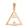Подвес из золота в форме треугольника (арт. 424709) – изображение 1